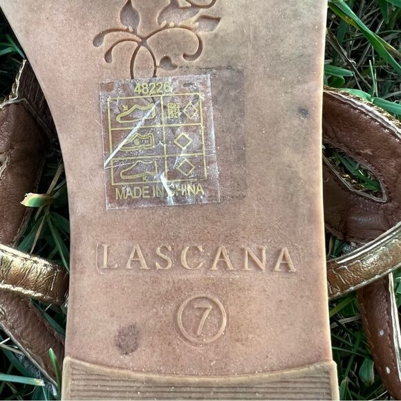 LASCANA Braided Tanals, Bronze, Women’s Sz 7 - Picture 9 of 12